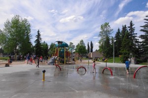 Greenfield Spray Park. Image Credit: Community League